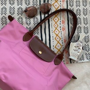 Long champ pink bag